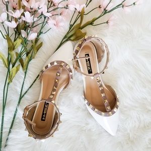 💎T-strap Studded Ballet Flats💎